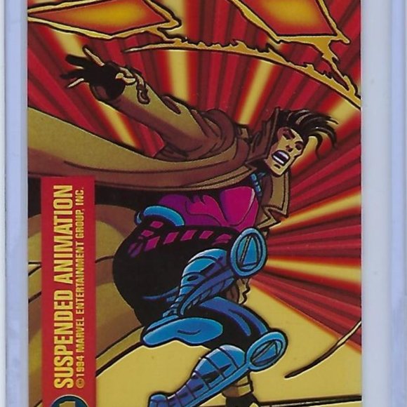 1994 Marvel Universe Trading Card - Suspended Animation - Gambit - Spider-man - Picture 4 of 4